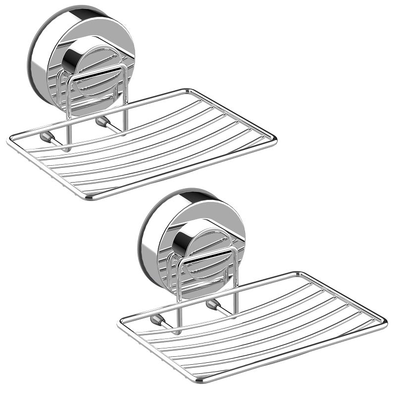Top-Spring Super Powerful Vacuum Suction Cup Shower Soap Dish Holder, 304 Stainless Steel Bar Soap Sponge Holder for Shower, Bathroom and Kitchen Sink - Image 1